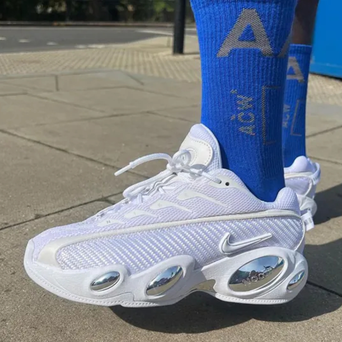 Giày Nike NOCTA x Glide 'Triple White' DM0879-100 - Ảnh 4