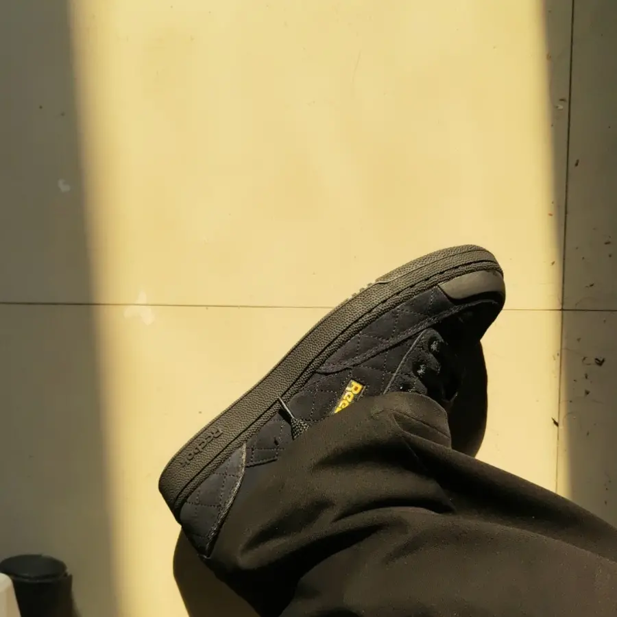 Giày Reebok Club C Bulc 'Black Team Yellow' 100034265 - Ảnh 7