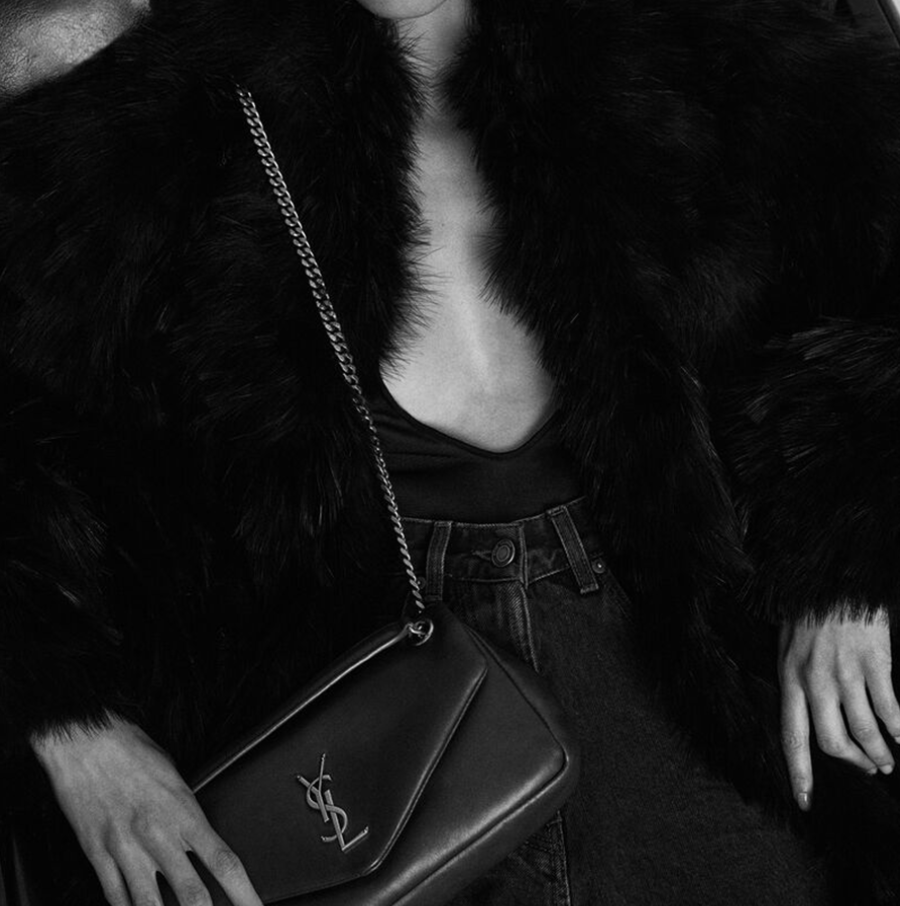 Túi Saint Laurent Calypso 'Black' 734153AACQO1000 - Ảnh 3