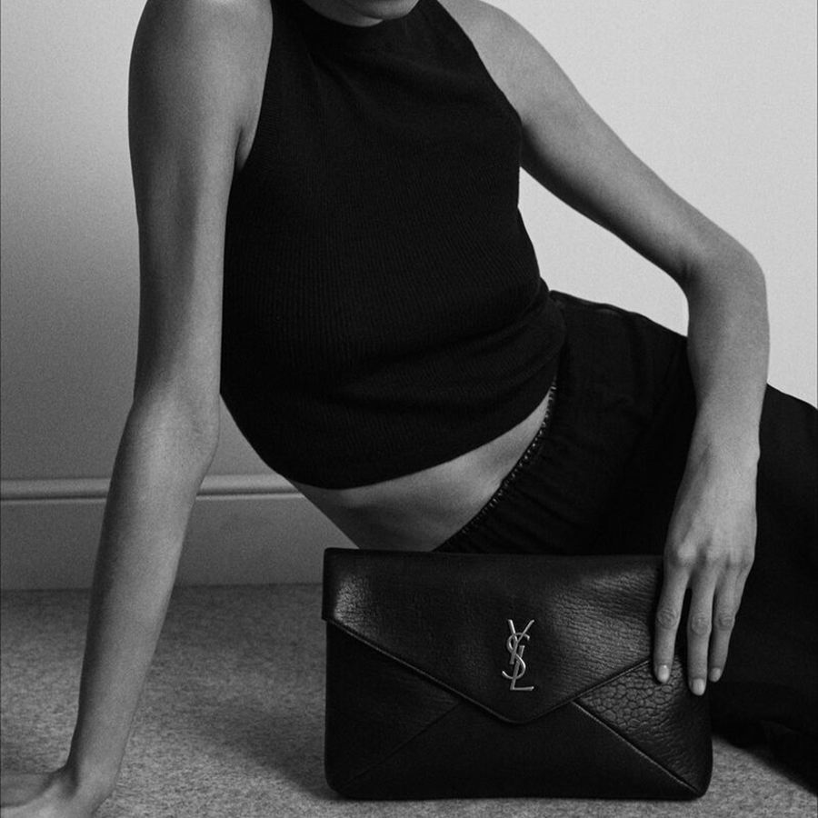 Túi Saint Laurent Busta Pouch 'Black' 769307AACYT1000 - Ảnh 5