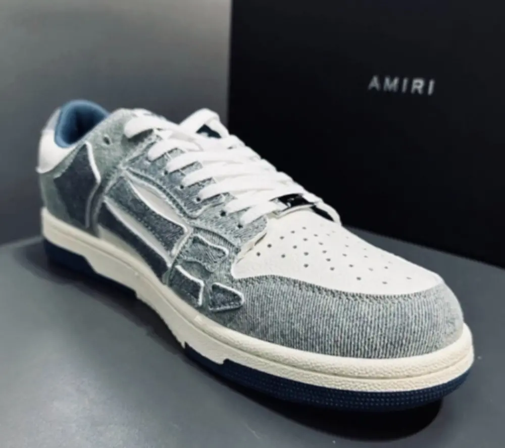 Giày Amiri Skel Top Low ‘Denim’ PF23WFS004-853 - Ảnh 4
