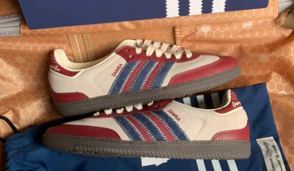 Giày Adidas Samba OG ‘Notitle Maroon’ ID6023 - Ảnh 5