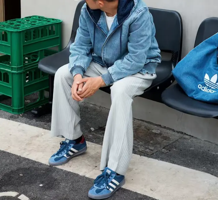 Alternative view of Giày Adidas Gazelle Indoor ‘Navy White’ ID1008