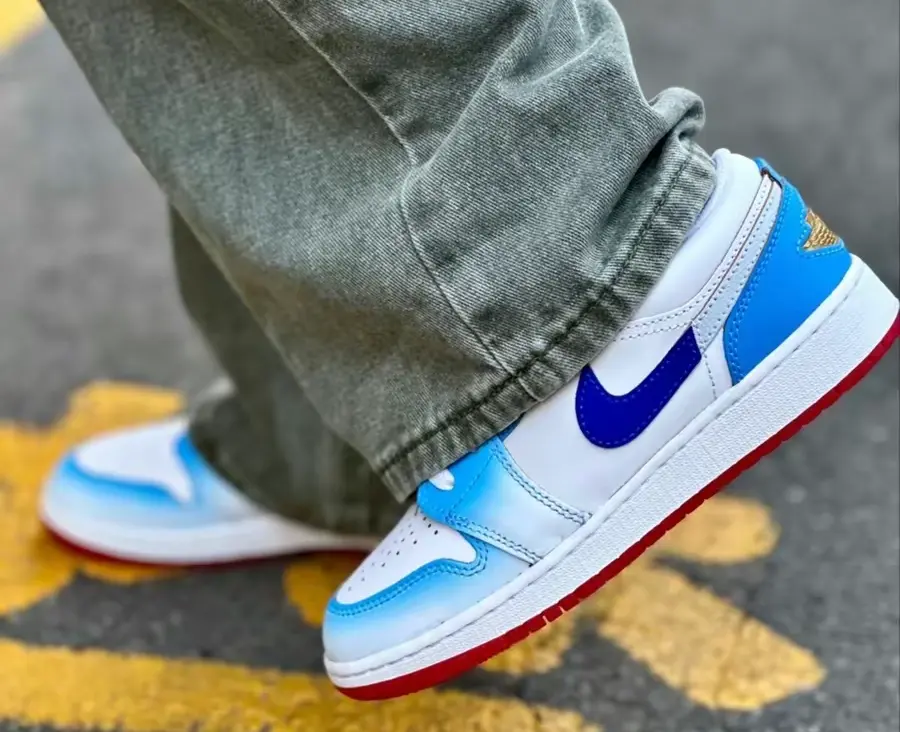 Giày Nike Air Jordan 1 Low SE 'Blue Gradient' FN8895-141 - Ảnh 4