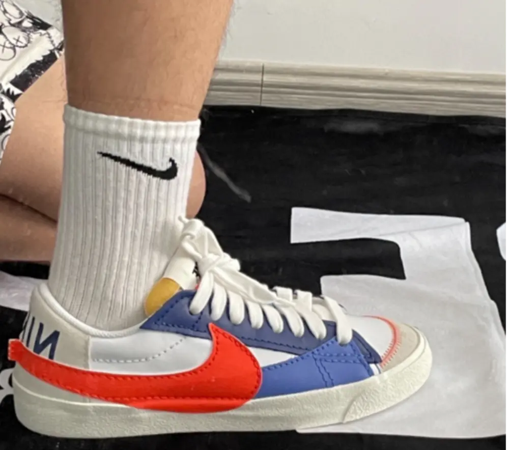 Alternative view of Giày Nike Blazer Low 77 Jumbo ‘ Royal Orange’ DV9122-181