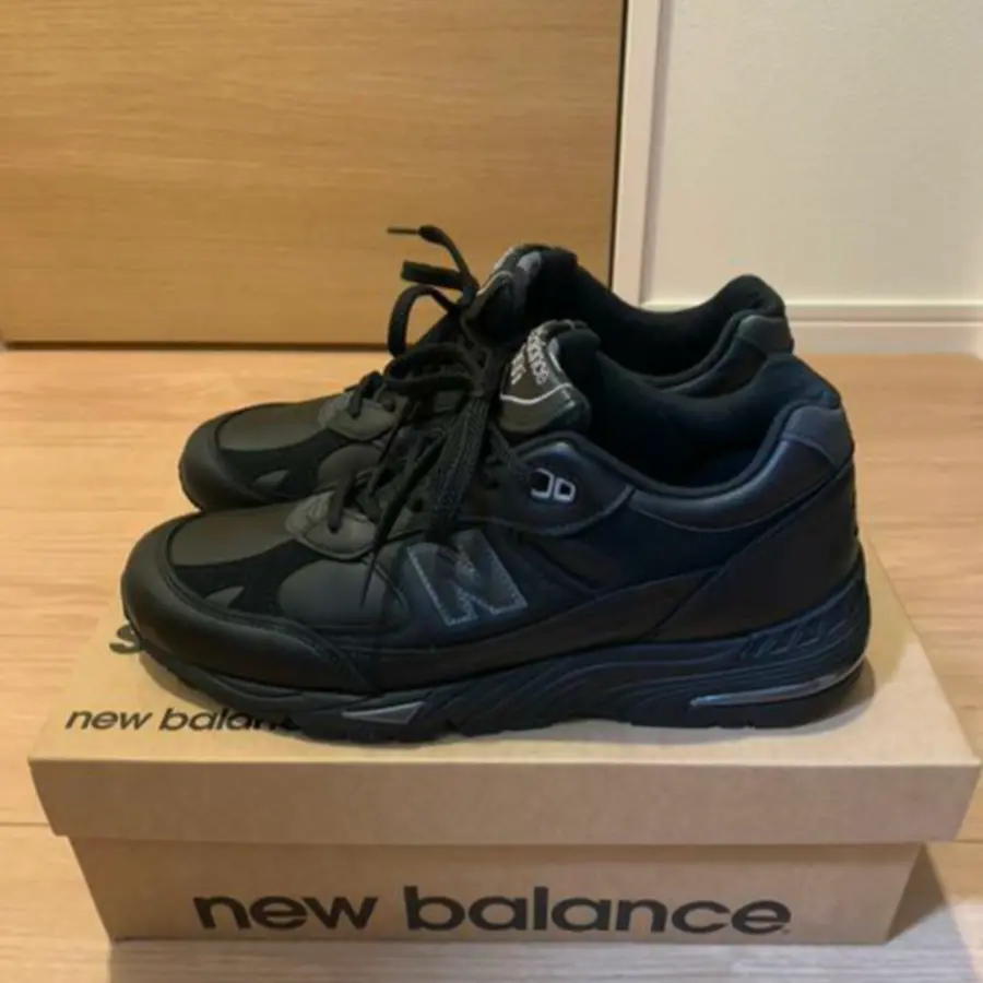 Giày New Balance 991 MiUK 'Black Grey' M991TK - Ảnh 4