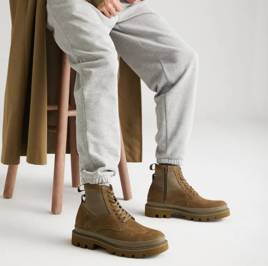 Giày Clarks Trapery Badell Hi 'Olive Nubuck' 261734247 - Ảnh 5