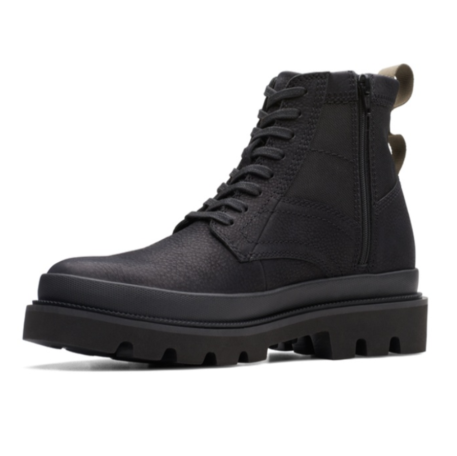 Giày Clarks Trapery Badell Hi 'Black Nubuck' 261734227 - Ảnh 2