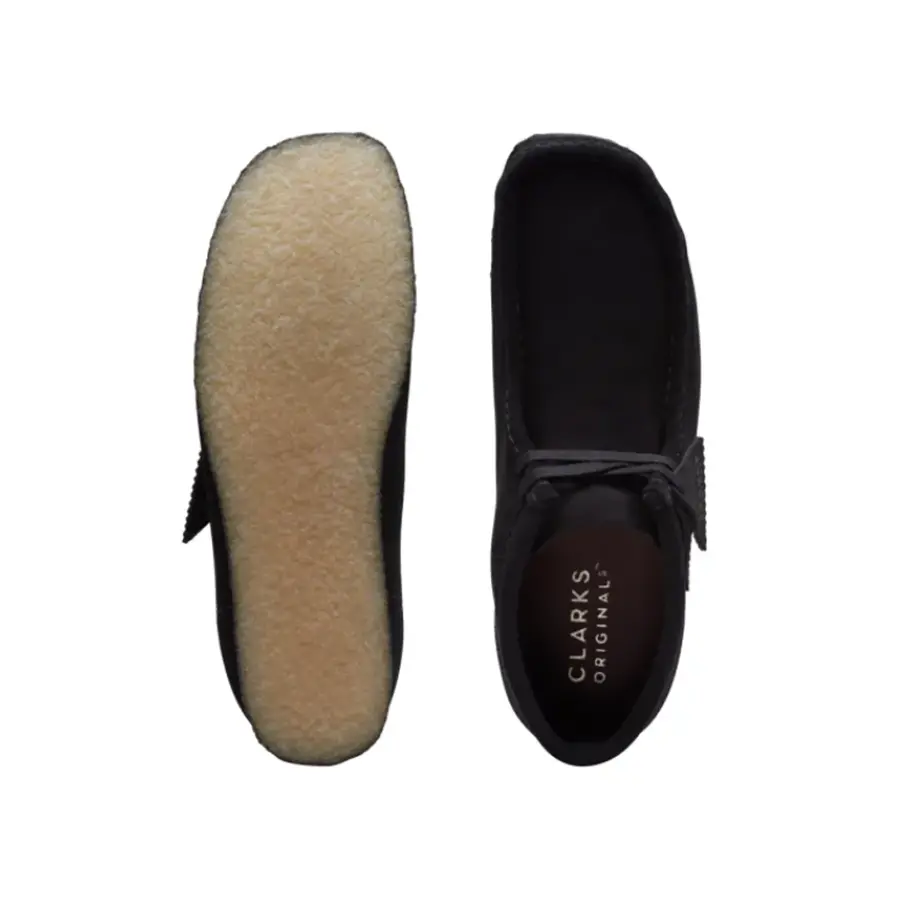 Giày Clarks Wallabee Boot 'Black' 261555177 - Ảnh 3