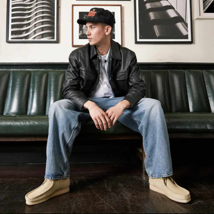 Giày Clarks Wallabee Boot 'Beige' 261555167 - Ảnh 3