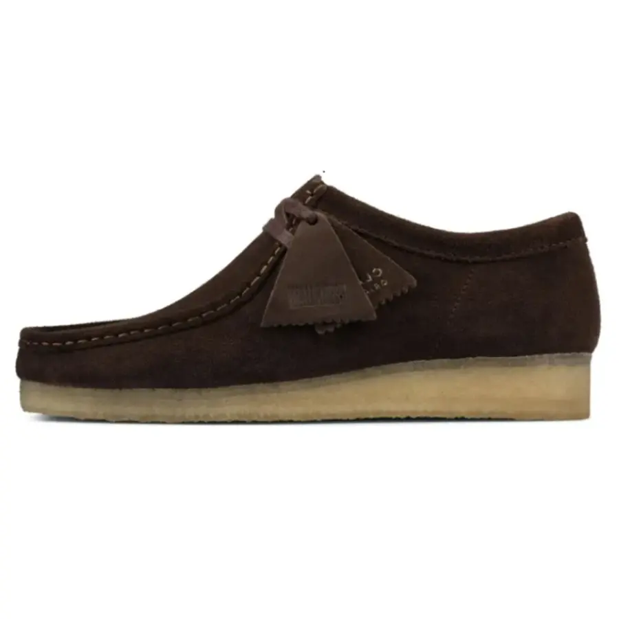 Giày Clarks Wallabee 'Dark Brown' 26156606 - Ảnh 3
