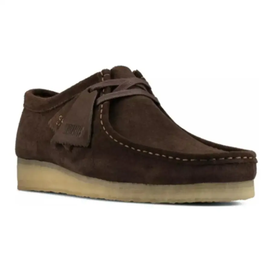 Giày Clarks Wallabee 'Dark Brown' 26156606 - Ảnh 5