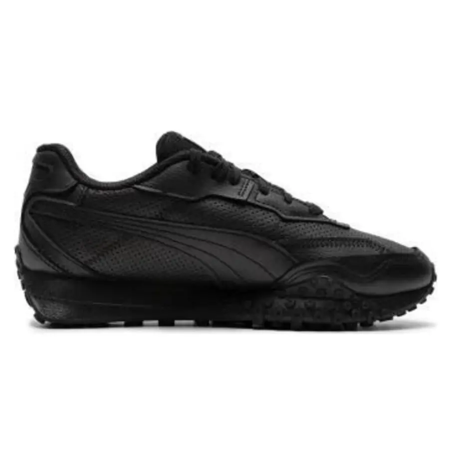 Giày Puma Blacktop Rider Leather 'Black' 393823-02