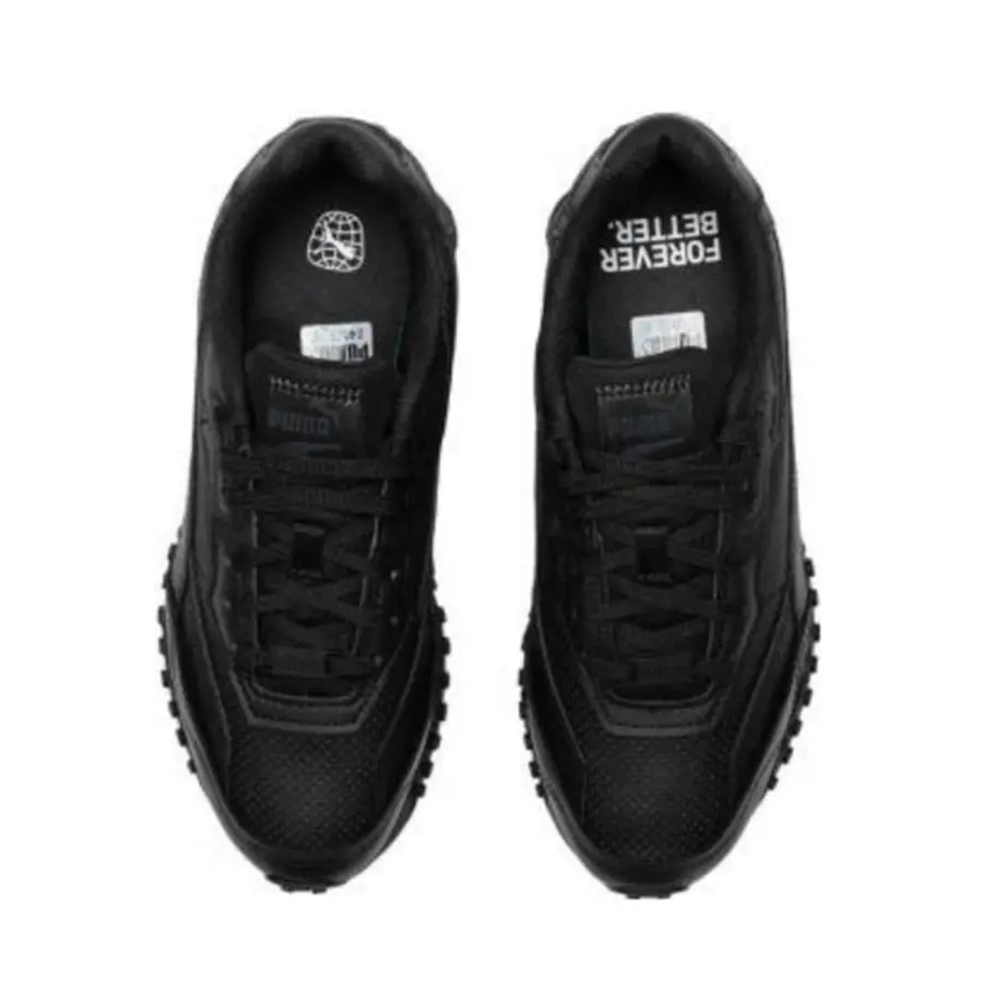 Alternative view of Giày Puma Blacktop Rider Leather 'Black' 393823-02