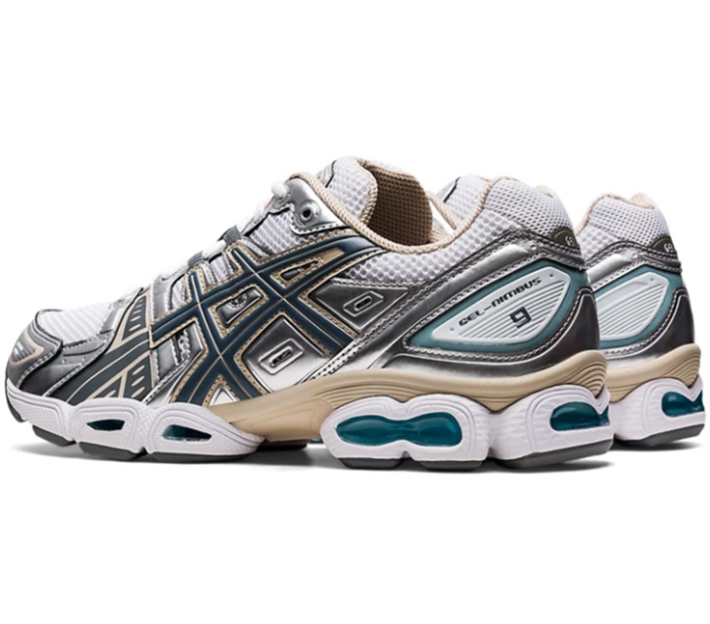 Giày Asics Gel Nimbus 9 'White Steel Grey' 1201A424-102 - Ảnh 3