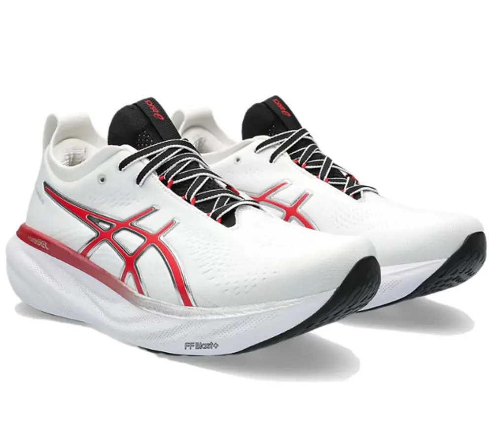 Giày Asics Gel-Nimbus 25 Anniversary 'White Red' 1011B750-100 - Ảnh 3