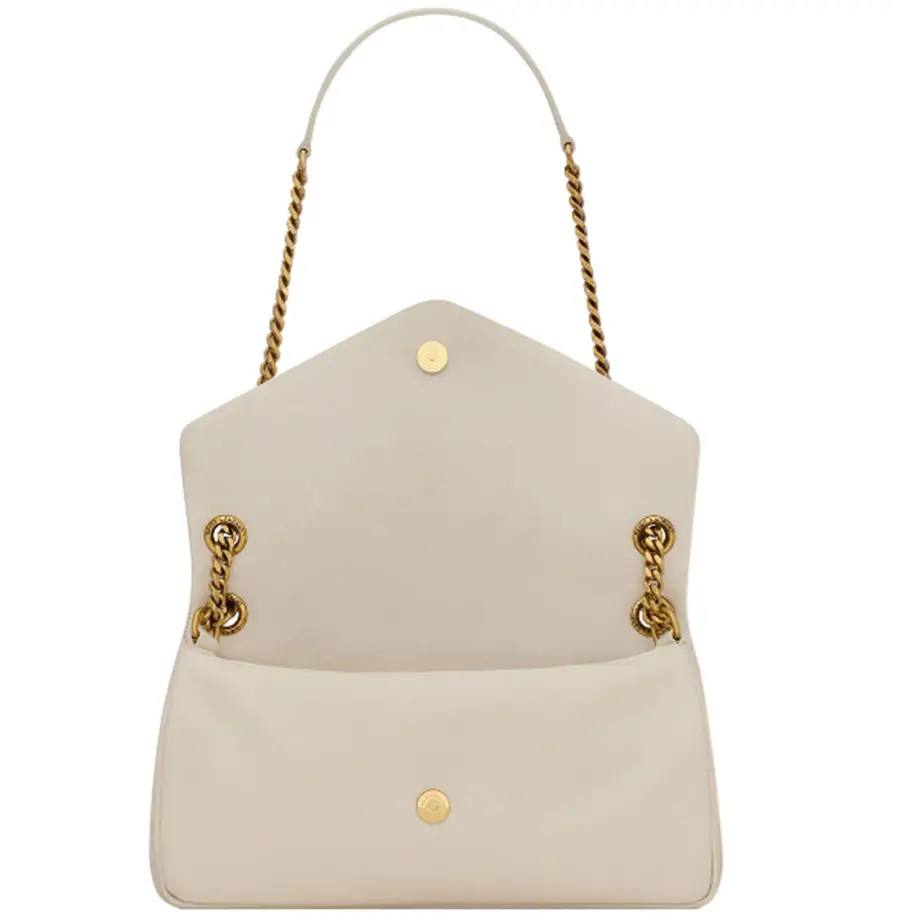 Túi Saint Laurent Calypso Lambskin ‘Blanc’ 734153AACQO9227 - Ảnh 5