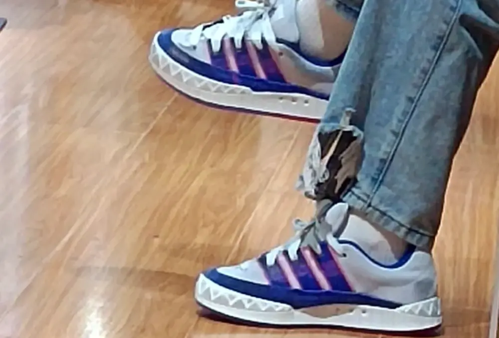 Giày Adidas Originals Adimatic 'White Blue' IG3300 - Ảnh 5