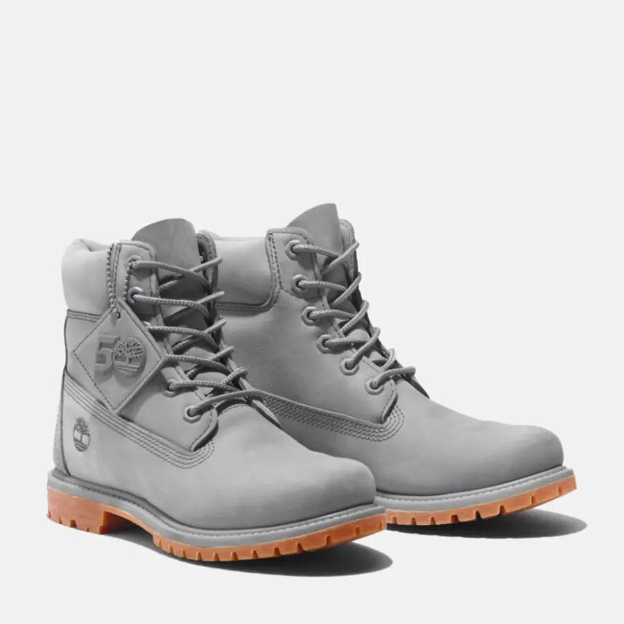 Alternative view of Giày Timberland Premium 6-Inch 'Light Grey Nubuck' A4326EA3