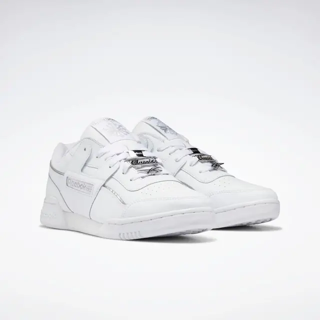 Alternative view of Giày Reebok Workout Plus 'White Matte Silver' GY8616