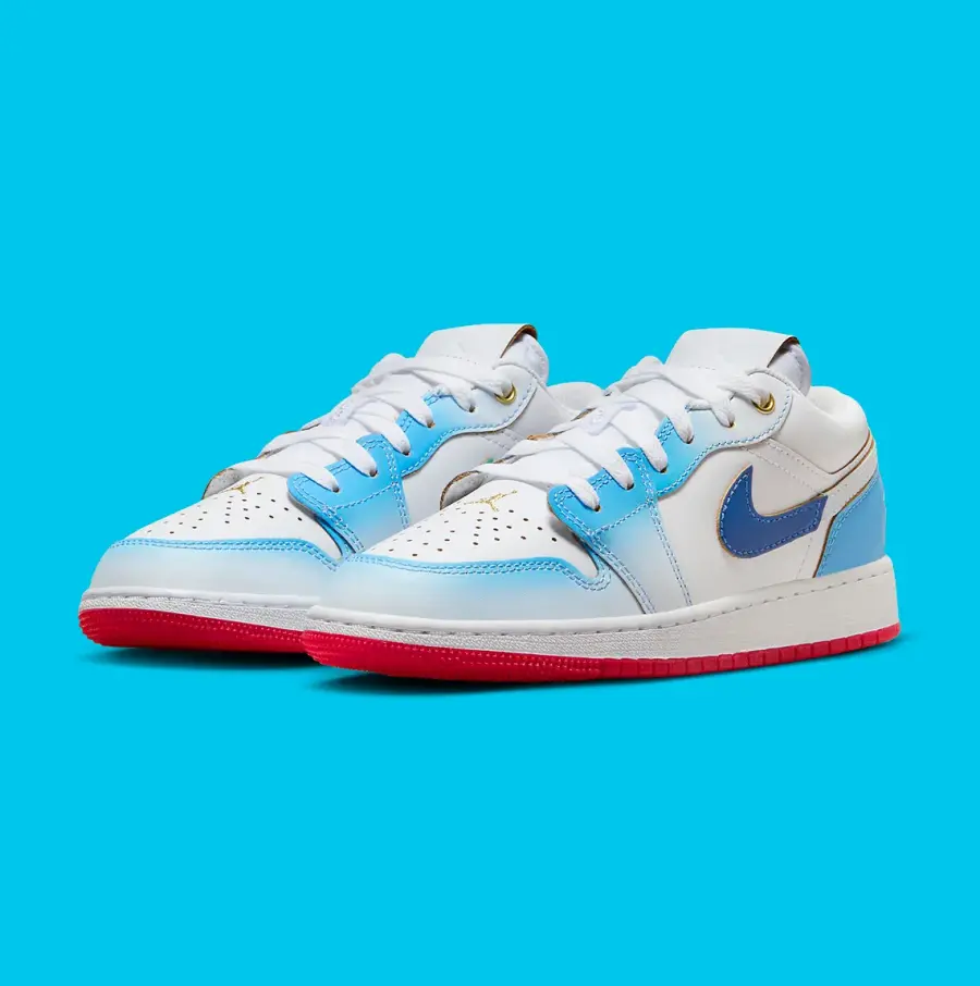 Giày Nike Air Jordan 1 Low SE 'Blue Gradient' FN8895-141 - Ảnh 5