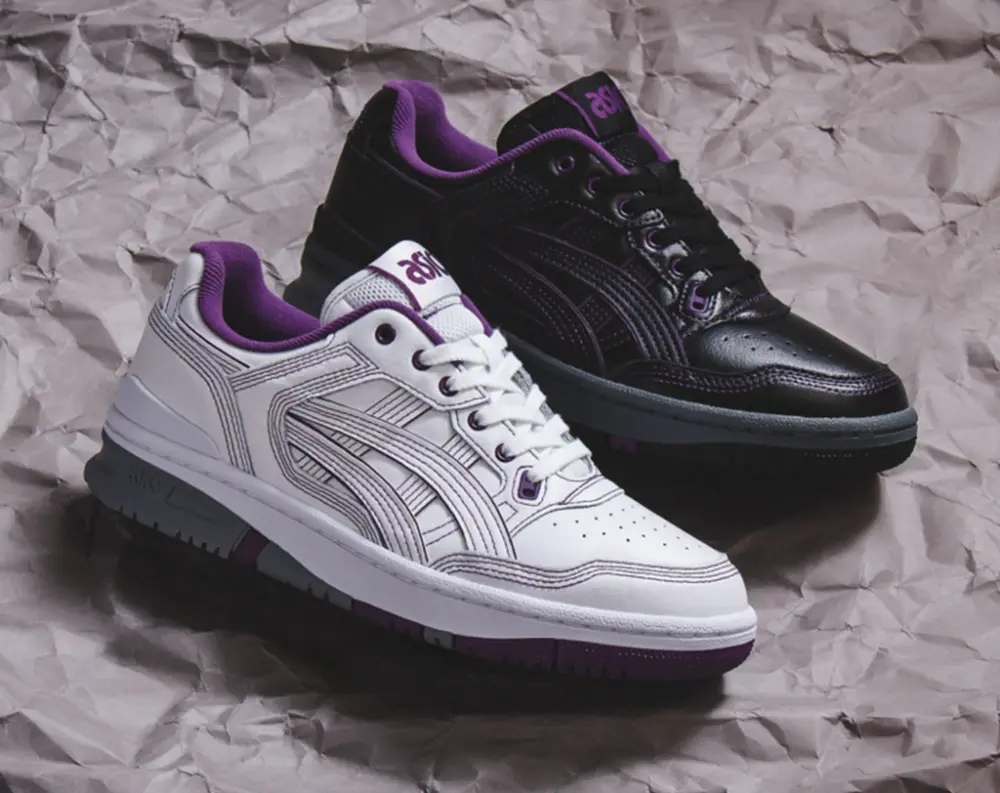 Giày Asics x Needles EX89 ‘White Purple’ 1201A942-100 - Ảnh 3