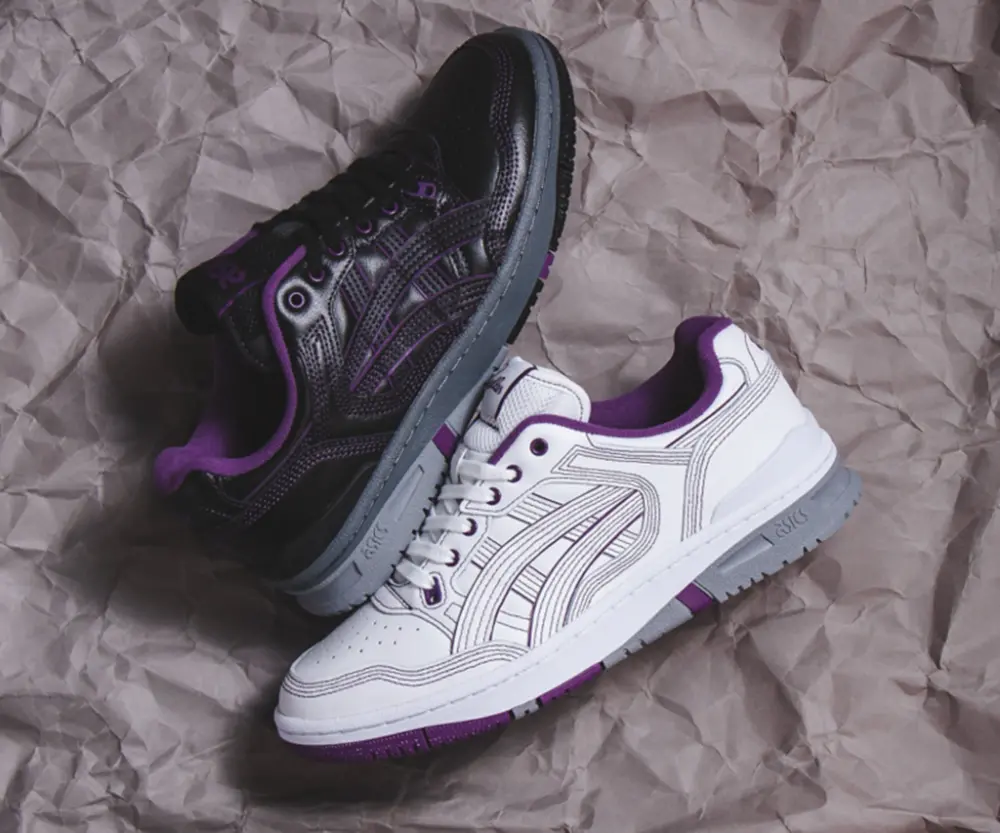 Giày Asics x Needles EX89 ‘White Purple’ 1201A942-100 - Ảnh 4