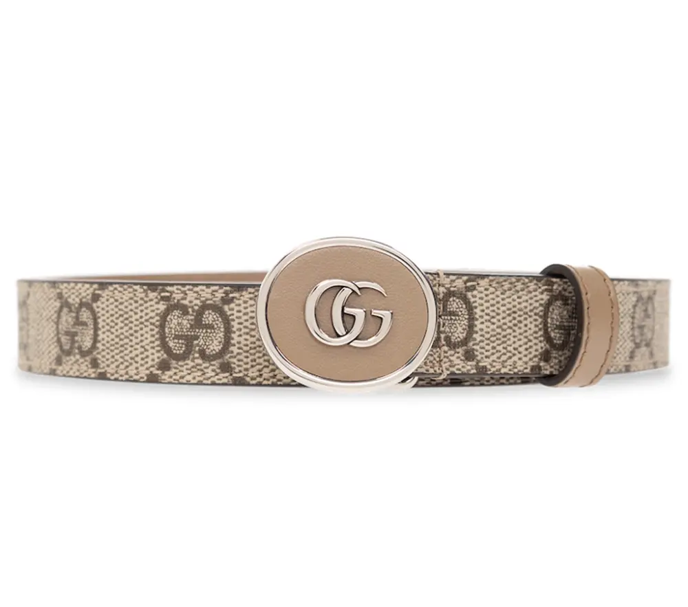 Thắt Lưng Gucci Petite GG Thin 'Beige Ebony' 760132-92TIN-9770