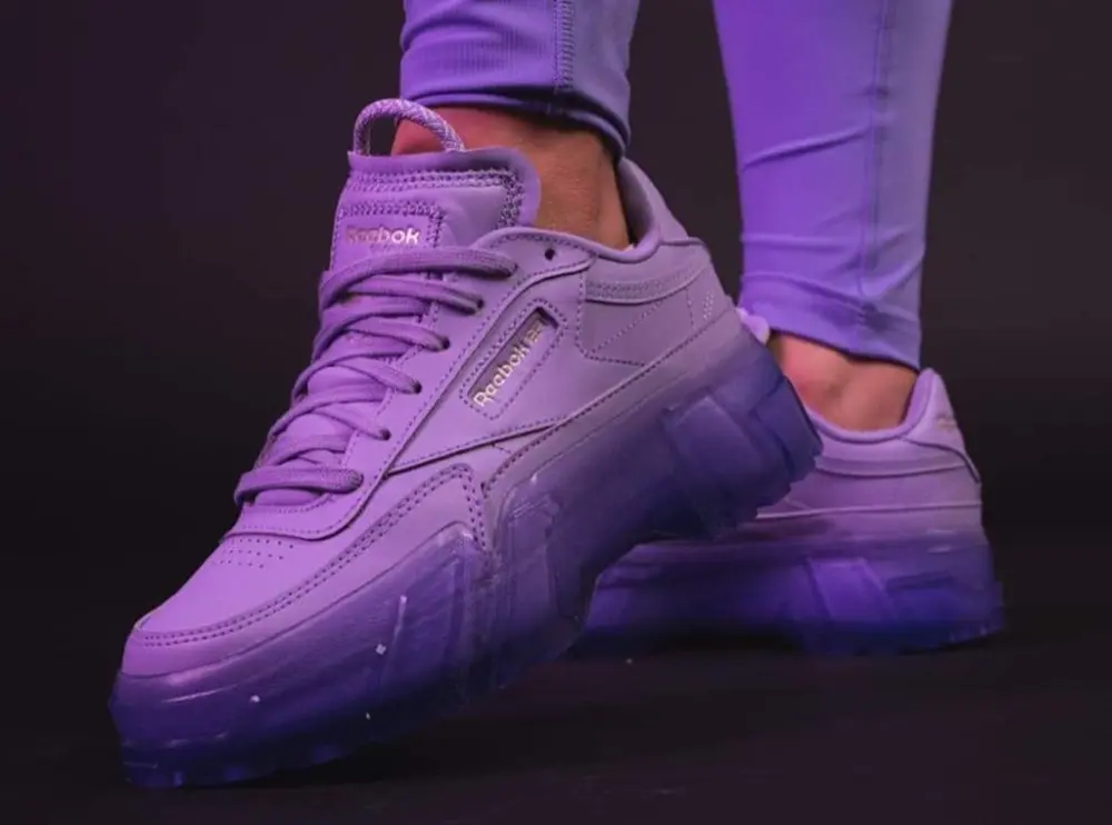 Giày Reebok Cardi B x Club C 'Crisp Purple' GX7632 - Ảnh 3