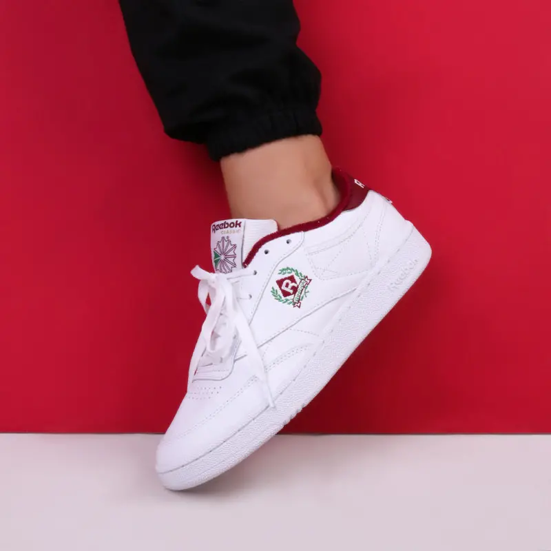 Giày Reebok Club C 85 ‘White Classic Burgundy’ H05810 - Ảnh 5