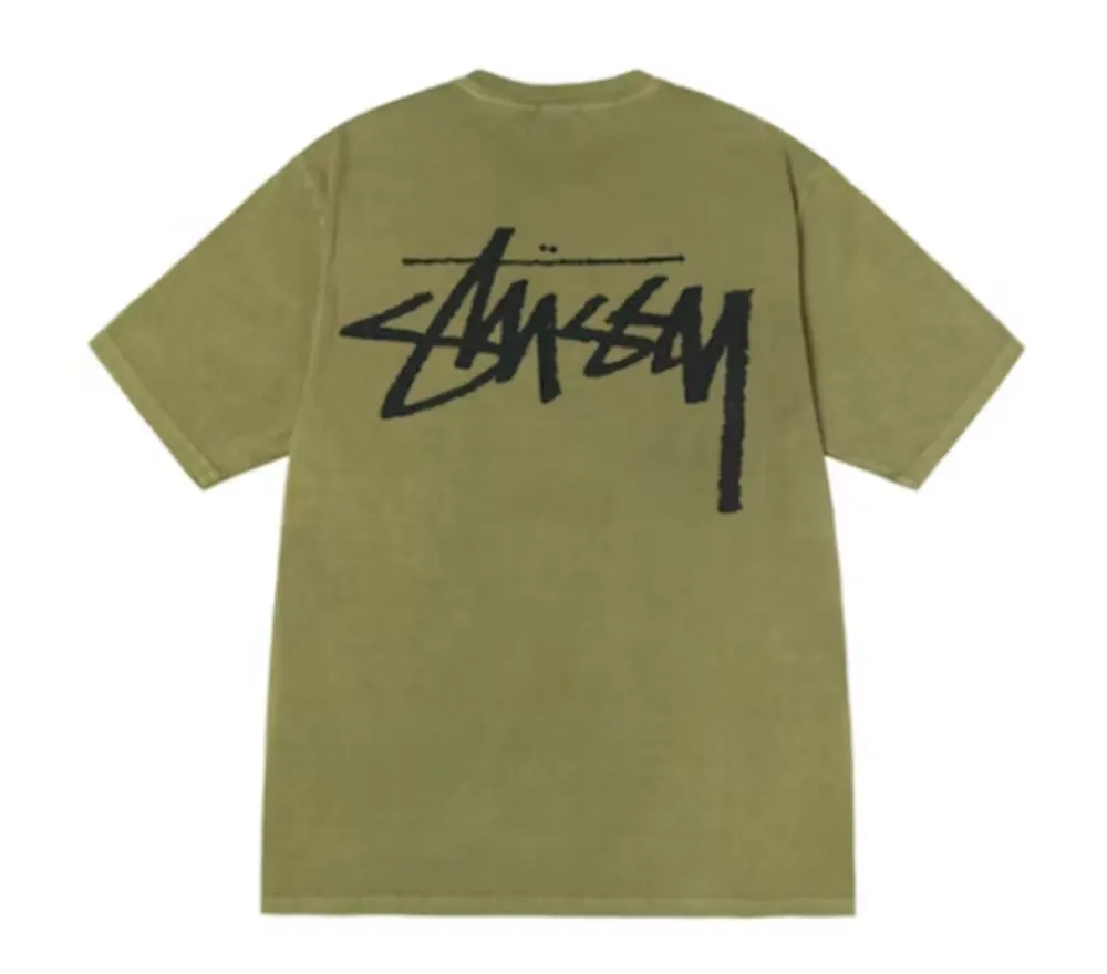 Alternative view of Áo Stussy x Our Legacy Work Shop Yin Yang Pigment Dyed ‘Olive’