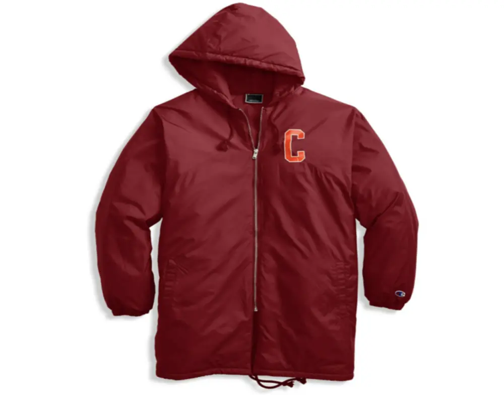 Áo Champion Sideline Jacket C Logo Block Arch Logo Cherry Pie