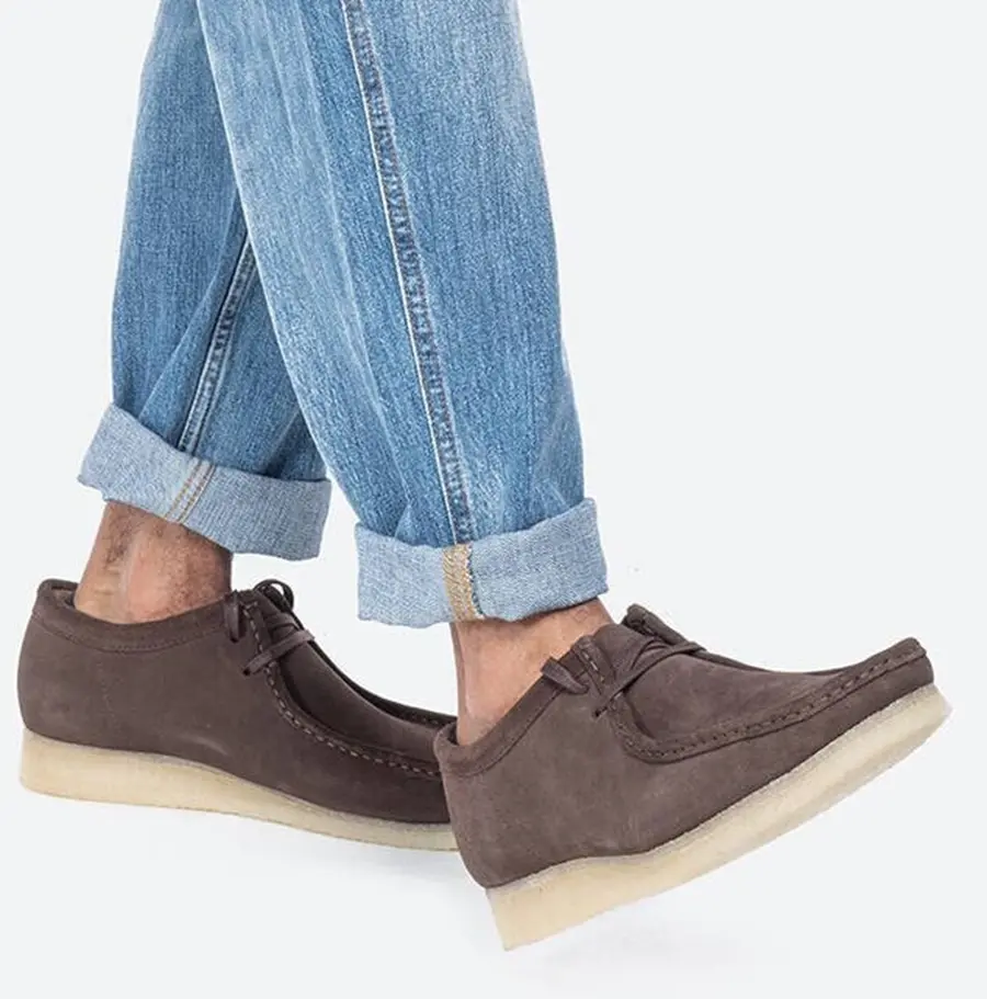 Giày Clarks Wallabee 'Dark Brown' 26156606 - Ảnh 4