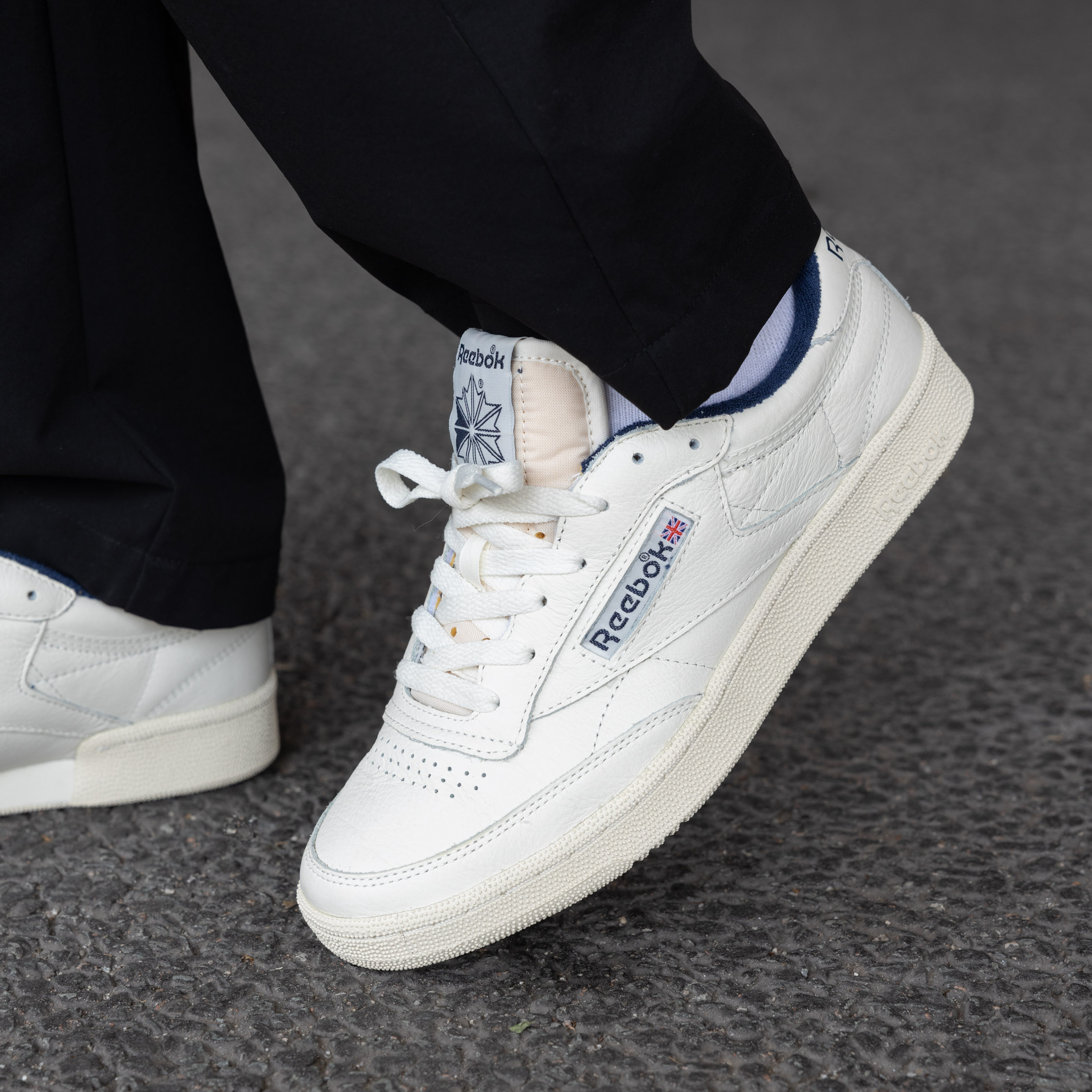 Giày Reebok Club C 85 Vintage Chalk White 100007796 - Ảnh 2