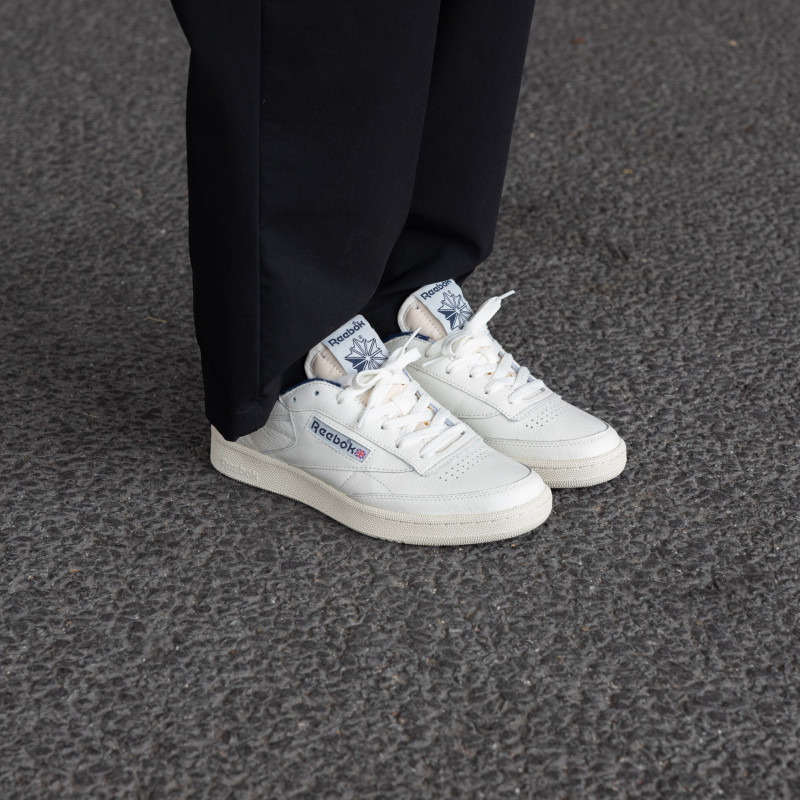 Giày Reebok Club C 85 Vintage Chalk White 100007796 - Ảnh 4