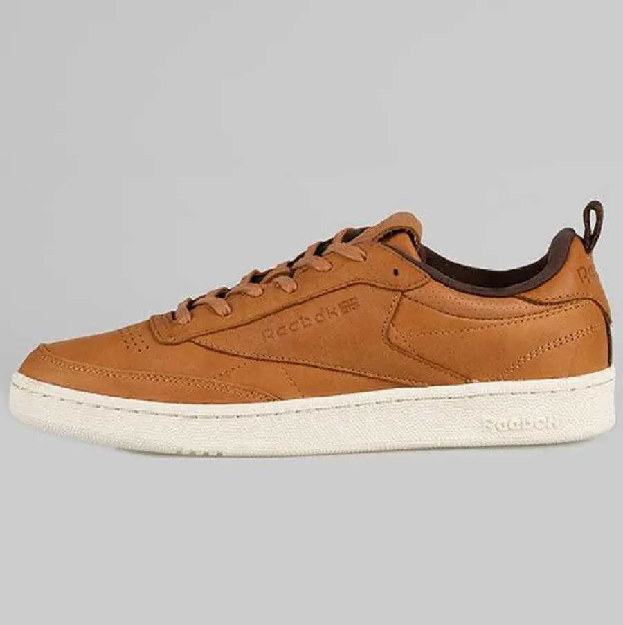 Giày Reebok Club C 85 PL 'Brown/Gold Metallic' 100073115 - Ảnh 4