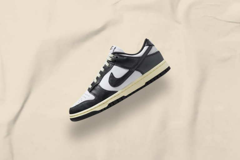 Giày Nike Dunk Low Vintage ‘Black White’ FQ8899-100 - Ảnh 4