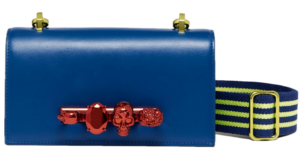 Túi Alexander McQueen Satchel 'Blue' 7478331AAOM4460