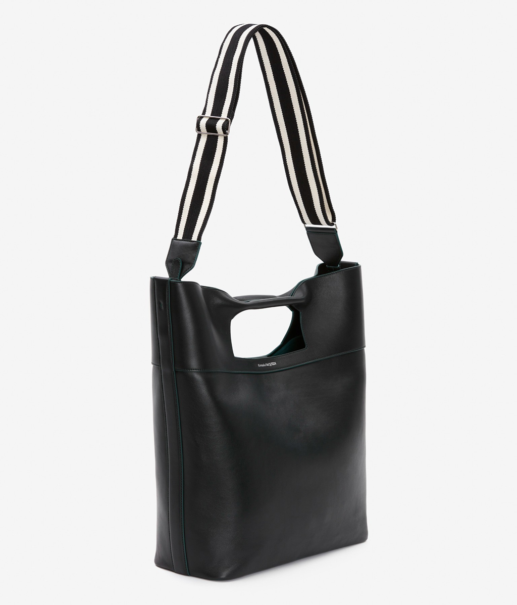 Túi Alexander McQueen Square Bow 'Black' 7352851AAJL1000 - Ảnh 3