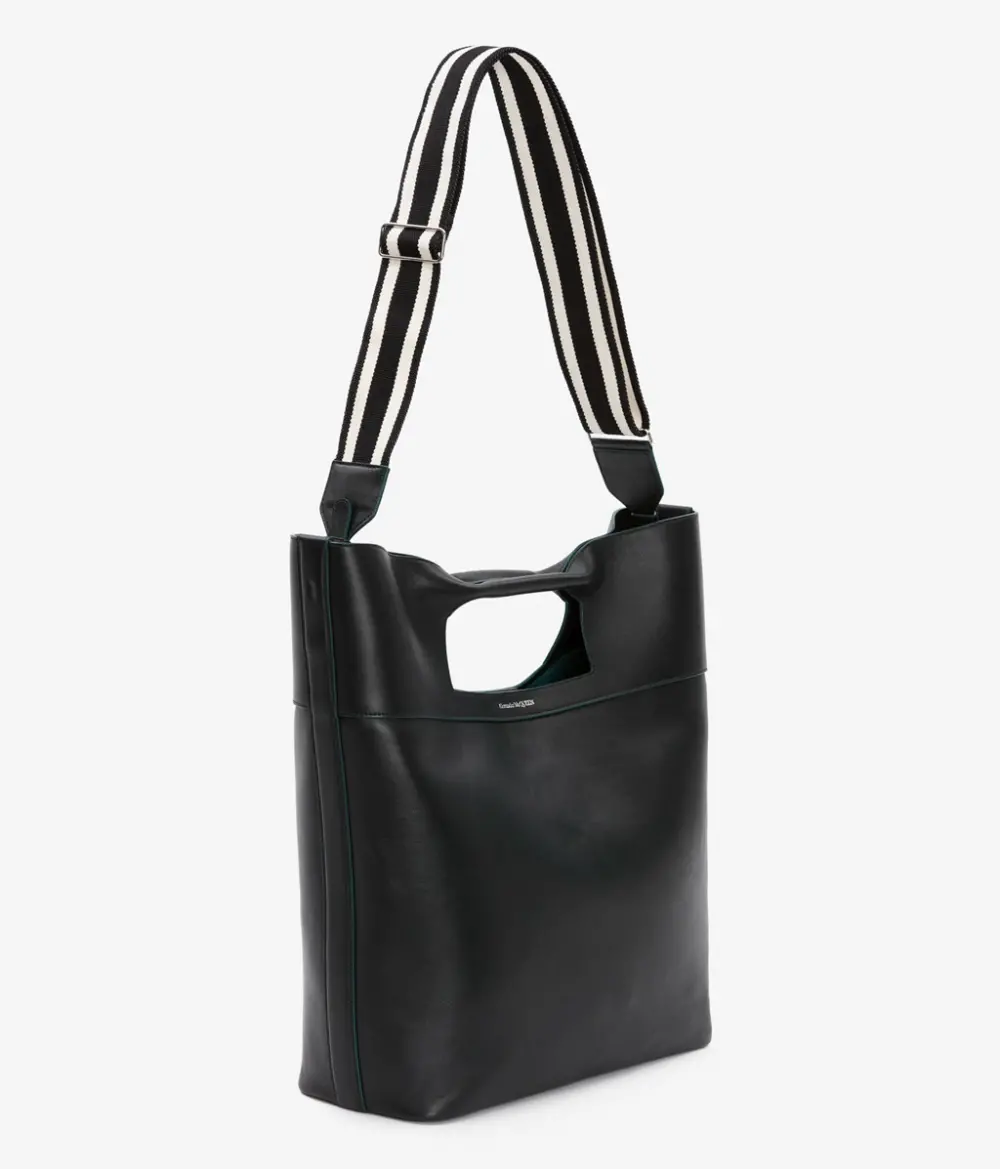 Túi Alexander McQueen Square Bow 'Black' 7352851AAJL1000 - Ảnh 3