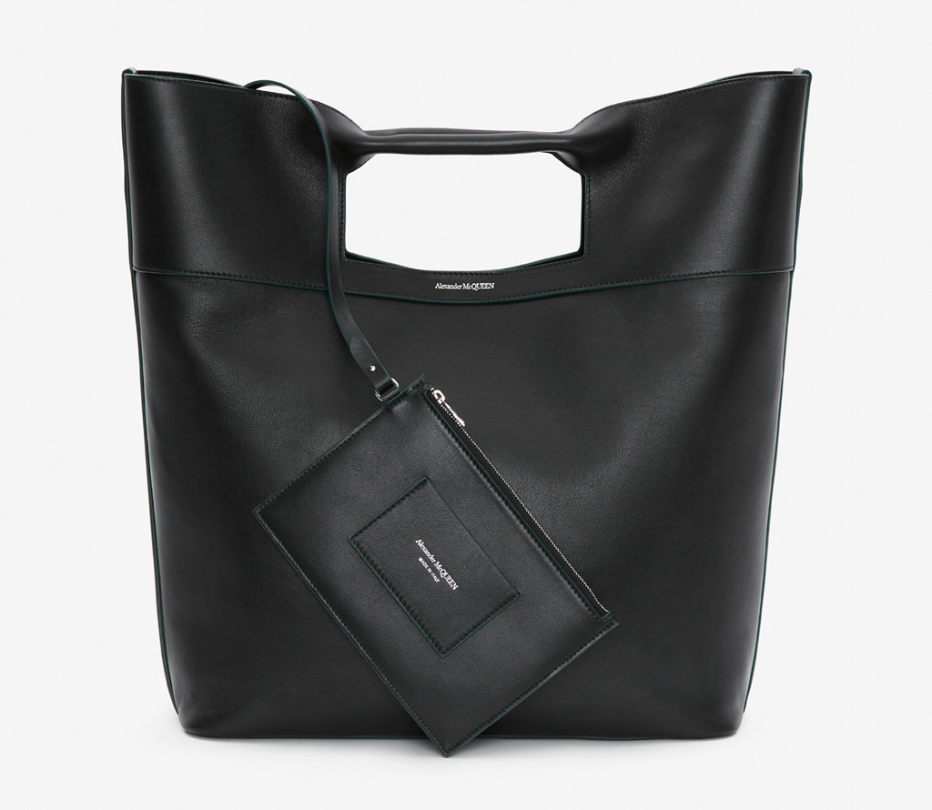 Túi Alexander McQueen Square Bow 'Black' 7352851AAJL1000 - Ảnh 4