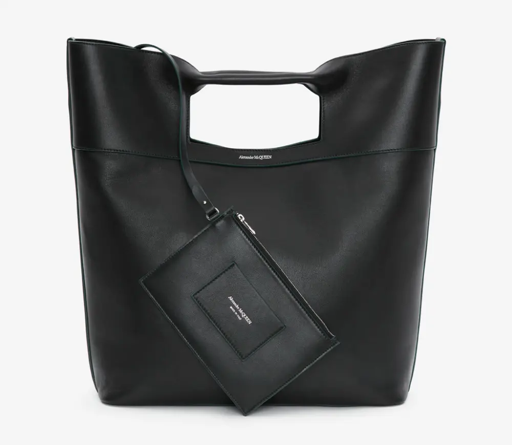 Túi Alexander McQueen Square Bow 'Black' 7352851AAJL1000 - Ảnh 4