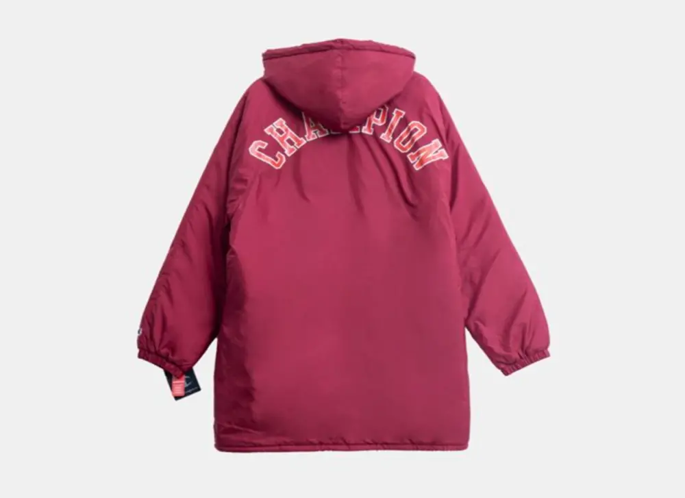 Alternative view of Áo Champion Sideline Jacket C Logo Block Arch Logo Cherry Pie