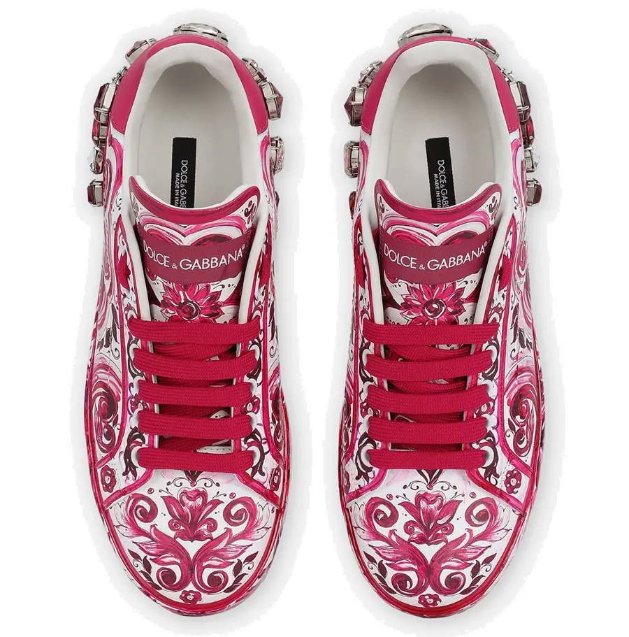 Giày Dolce & Gabbana Portofino 'Pink' CK1544AD466HE3OB - Ảnh 4
