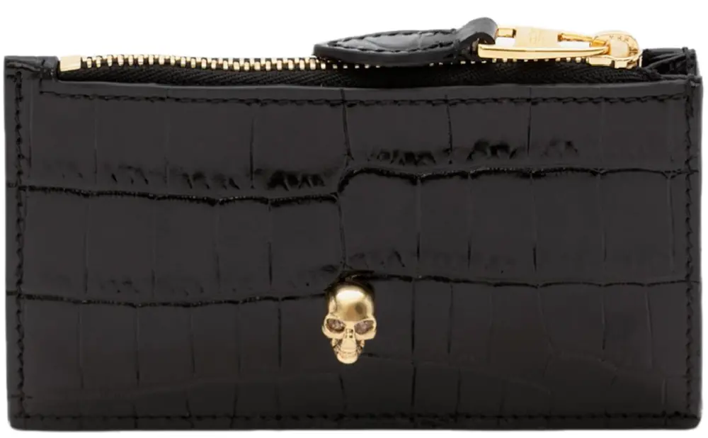 Túi Alexander McQueen Card Holder 'Black' 6320371JMFG1050
