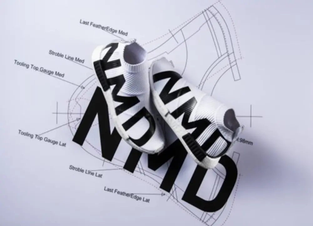 Giày Adidas NMD CS1 Primeknit ‘NMD Print White’ EG7538 - Ảnh 4