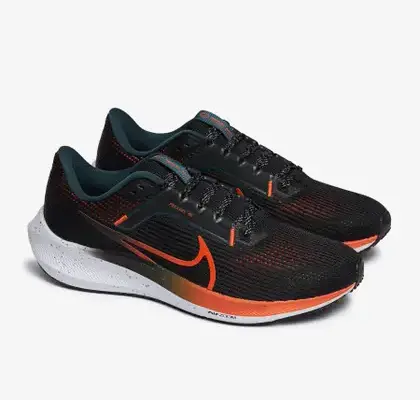 Alternative view of Giày Nike Air Zoom Pegasus 40 'Black Orange' FQ8723-010