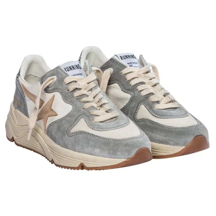 Giày Golden Goose Running Sole 'Silver White Cream' GWF00126-F004174-60405 - Ảnh 3