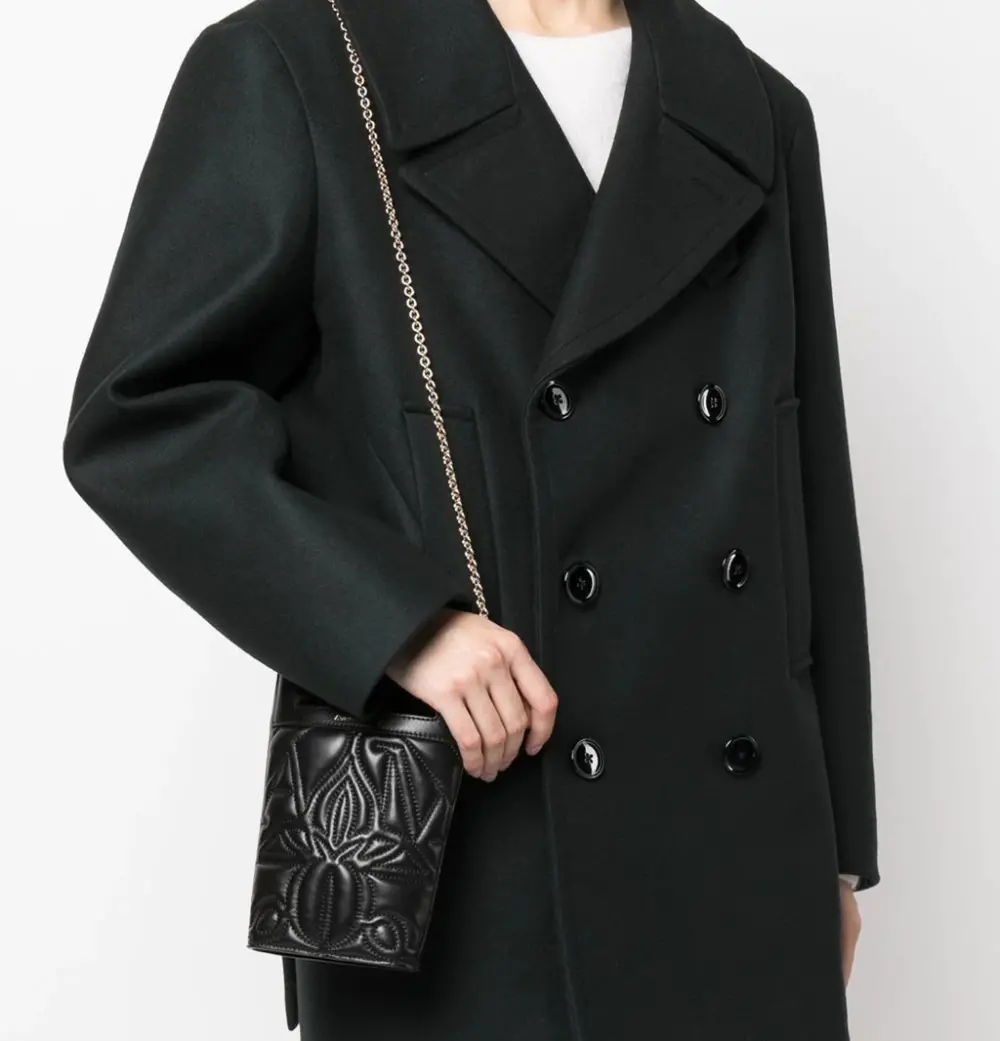 Alternative view of Túi Alexander McQueen Bow Mini 'Black' 7311741BLEL1000