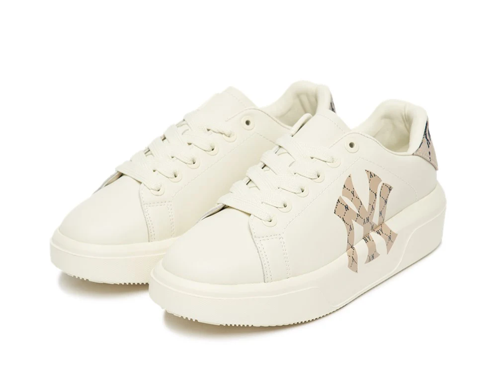 Giày MLB Chunky Classic New York 'Beige' 3ASXAM82N-50BGS - Ảnh 4